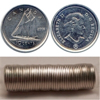 2008 Canada 10-cent Original Roll of 50pcs