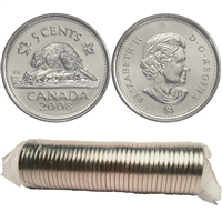 2008 Canada 5-cent Original Roll of 40pcs