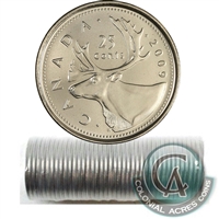 2009 Canada Caribou 25-cent Original Roll of 40pcs.
