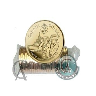 2010 Canada Navy Dollar Original Roll of 25pcs