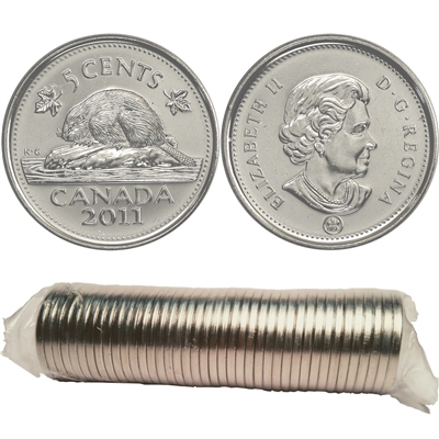 2011 Canada 5-cent Original Roll of 40pcs