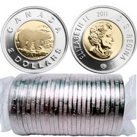 2011 Canada Polar Bear Two Dollar Original Roll of 25pcs