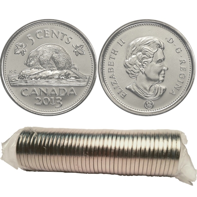 2013 Canada 5-cent Original Roll of 40pcs