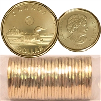 2013 Canada Loon Dollar Original Roll of 25pcs.