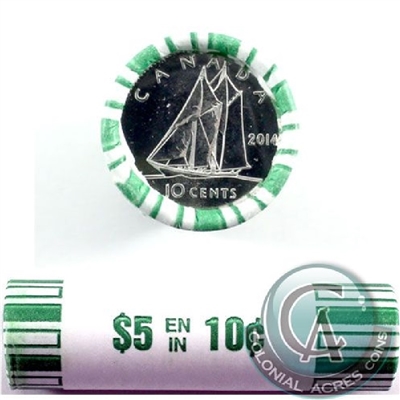 2014 Canada 10-cent Original Roll of 50pcs
