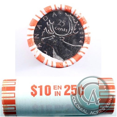 2014 Caribou Canada 25-cent Original Roll of 40pcs.