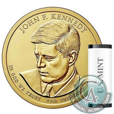 2015 US Presidential Dollar - John F. Kennedy D Roll of 25pcs