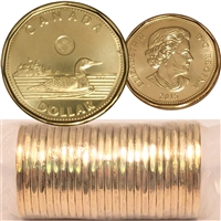 2015 Canada Loon Dollar Original Roll of 25pcs