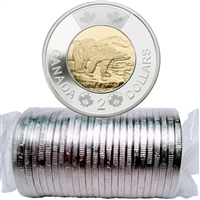 2015 Canada Polar Bear Two Dollar Original Roll of 25pcs