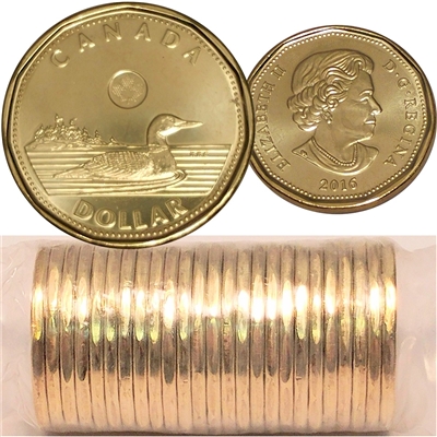 2016 Canada Regular $1 Original Loon Roll of 25pcs