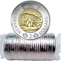 2016 Canada Polar Bear Two Dollar Original Roll of 25pcs
