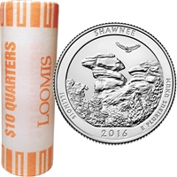 2016 US National Parks Quarters - Shawnee P - Original Roll of 40pcs