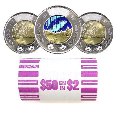 2017 Dance Canada Two Dollar Original Roll of 25pcs (Some Colour)