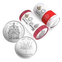 2017 Canada 50-cent Coat of Arms & Canada 150th Special Wrap Roll Set - 2 rolls