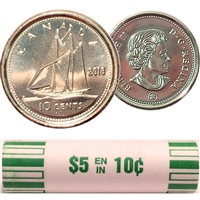 2018 Canada 10-cent Original Roll of 50pcs