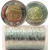 2018 Canada Two Dollar Original Roll of 25pcs