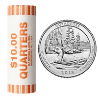 2018-D USA National Parks Quarters - Voyageurs Original Roll of 40pcs