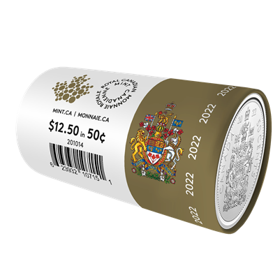 2022 Canada 50-cent Special Wrapped Original Roll of 25pcs