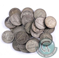 1942-1945 Scrap U.S. Wartime Nickel (The price quoted is per coin)
