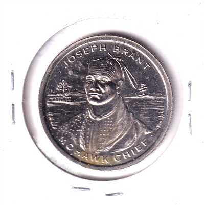 1973 Burlington, Ontario, Centennial Nickel Medallion: Joseph Brant, Mohawk Chief