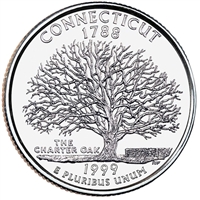 1999-P Connecticut USA Statehood Quarters (MS-60)