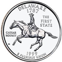 1999-P Delaware USA Statehood Quarters (MS-60)