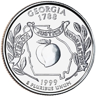 1999-D Georgia USA Statehood Quarters (MS-60)