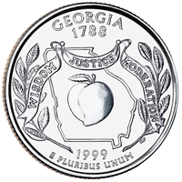 1999-P Georgia USA Statehood Quarters (MS-60)