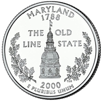 2000-D Maryland USA Statehood Quarters (MS-60)