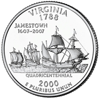 2000-D Virginia USA Statehood Quarters (MS-60)