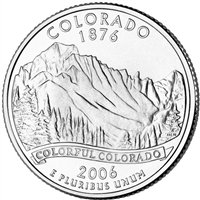 2006-P Colorado USA Statehood Quarter Uncirculated (MS-60)