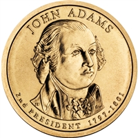 2007-D USA Presidential Dollar - John Adams Uncirculated (MS-60)