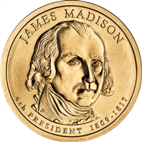 2007-D USA Presidential Dollar - James Madison Uncirculated (MS-60)