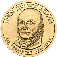 2008-P USA Presidential Dollar - John Quincy Adams Uncirculated (MS-60)
