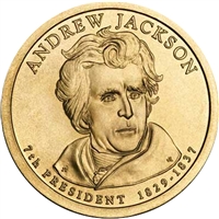 2008-D USA Presidential Dollar - Andrew Jackson Uncirculated (MS-60)