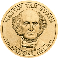 2008-D USA Presidential Dollar - Martin Van Buren Uncirculated (MS-60)
