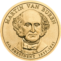 2008-P USA Presidential Dollar - Martin Van Buren Uncirculated (MS-60)