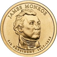 2008-D USA Presidential Dollar - James Monroe Uncirculated (MS-60)
