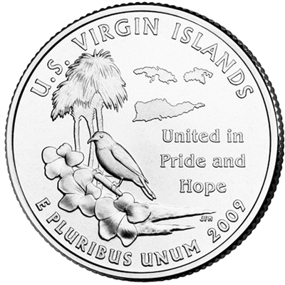 2009-D Virgin Islands - USA Statehood Quarter Uncirculated (MS-60)