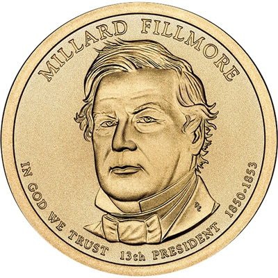 2010-P USA Presidential Dollar - Millard Fillmore Uncirculated (MS-60)