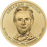 2010-D USA Presidential Dollar - Abraham Lincoln Uncirculated (MS-60)