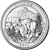 2011-D Glacier USA National Parks Quarter Uncirculated (MS-60)