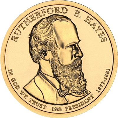 2011-P USA Presidential Dollar - Rutherford B. Hayes Uncirculated (MS-60)