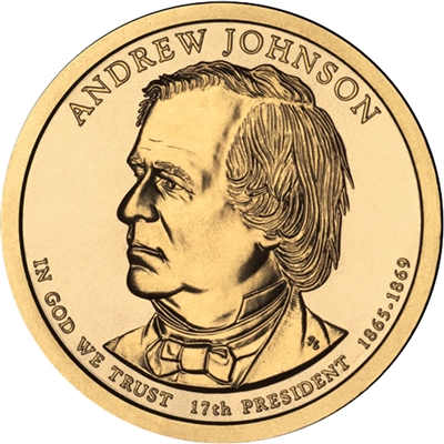 2011-P USA Presidential Dollar - Andrew Johnson Uncirculated (MS-60)