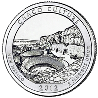 2012-D Chaco Culture USA National Parks Quarter Uncirculated (MS-60)