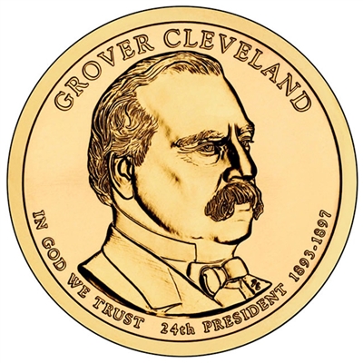 2012-D USA Presidential Dollar - Grover Cleveland 2nd Term Brilliant UNC (MS-63)