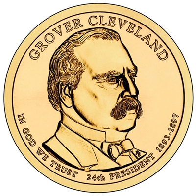 2012-P USA Presidential Dollar - Grover Cleveland 2nd Term Brilliant UNC (MS-63)