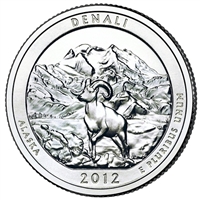 2012-D Denali USA National Parks Quarter Uncirculated (MS-60)