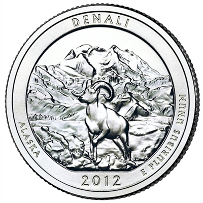 2012-D Denali USA National Parks Quarter Uncirculated (MS-60)