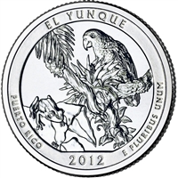 2012-D El Yunque USA National Parks Quarter Uncirculated (MS-60)